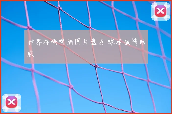 世界杯喝啤酒图片盘点 球迷激情助威